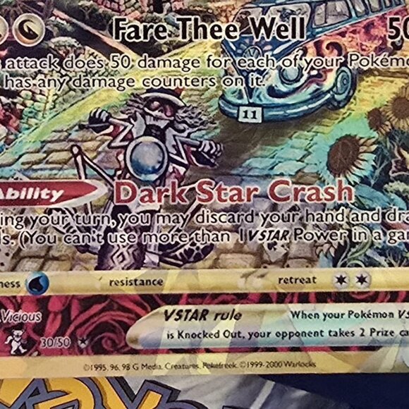 Grateful dead Vstar Pokemon Card - Fare Thee Well - Picture 7 of 8